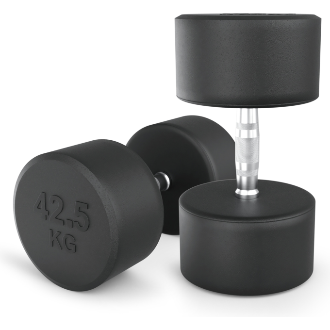 Гантель круглая UNIX FIT PRO обрезиненная 42,5 кг DBRND42_5PBKx2