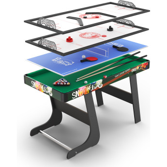 Игровой стол складной UNIX LINE Трансформер 4 в 1 (125х63 cм)